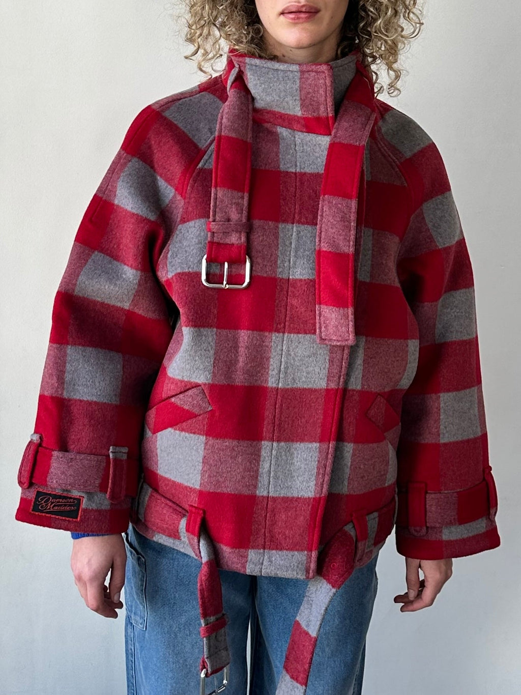Polly Wool Bomber - Red