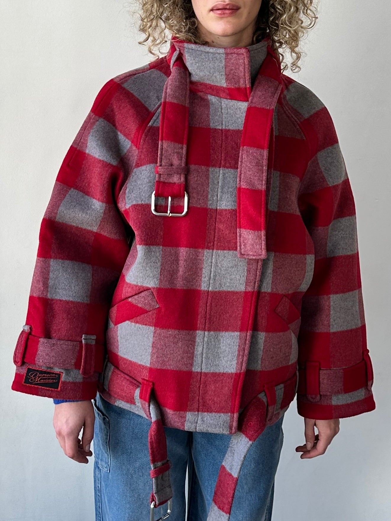 Polly Wool Bomber - Red