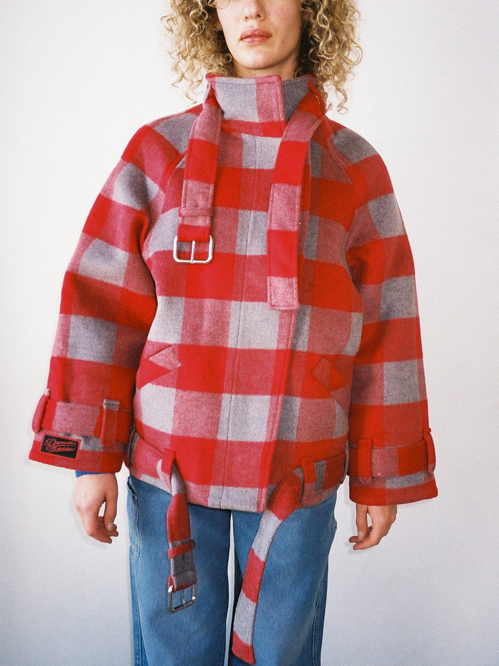 Polly Wool Bomber - Red