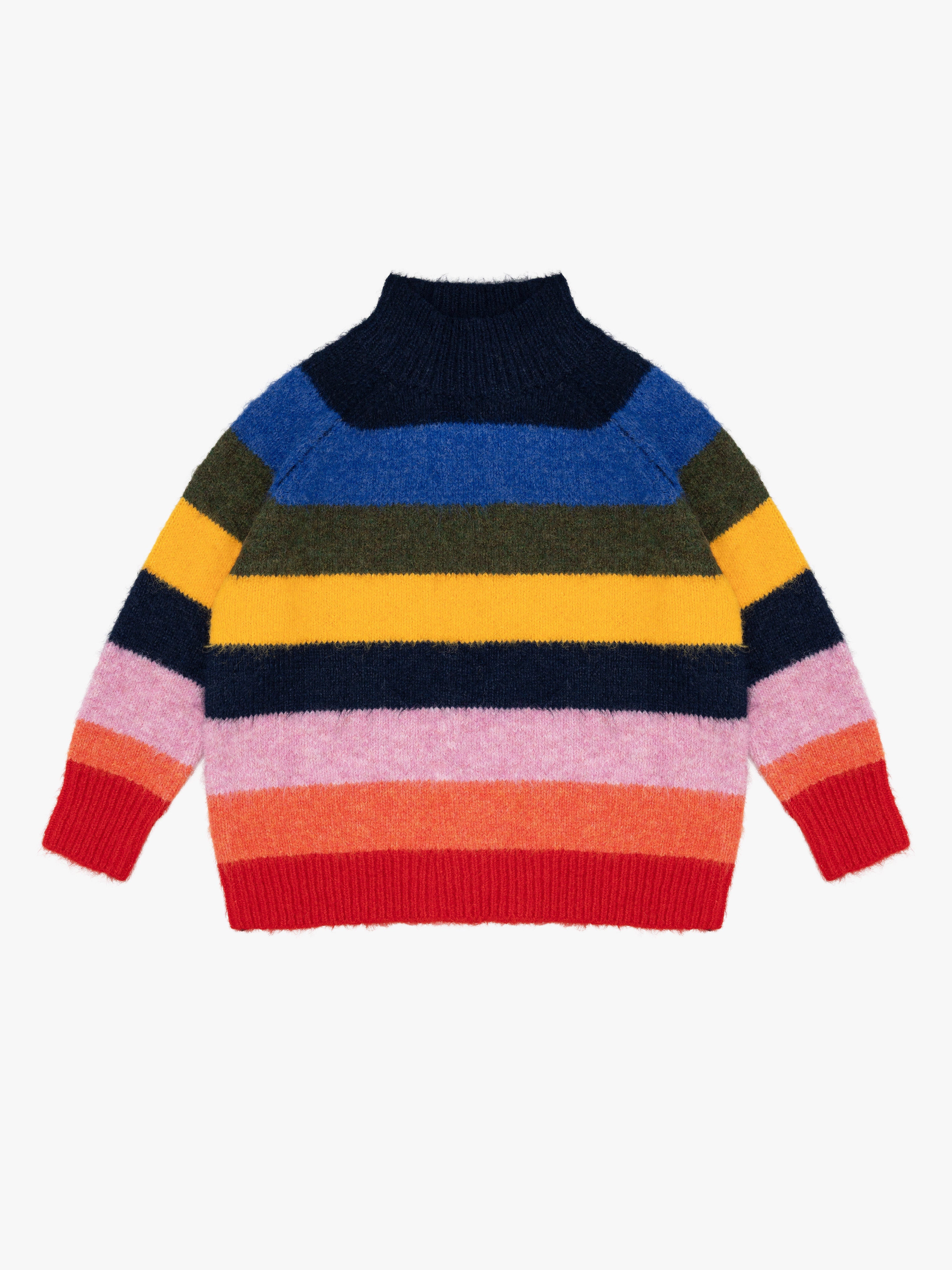 Louise Mockneck Sweater - Rainbow